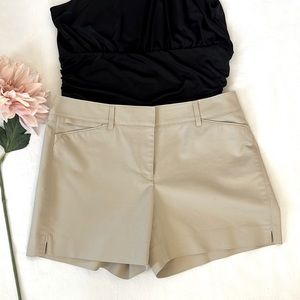 WHBM Sz 8 Khaki Dress Shorts